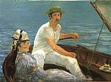 Edouard Manet Boating painting